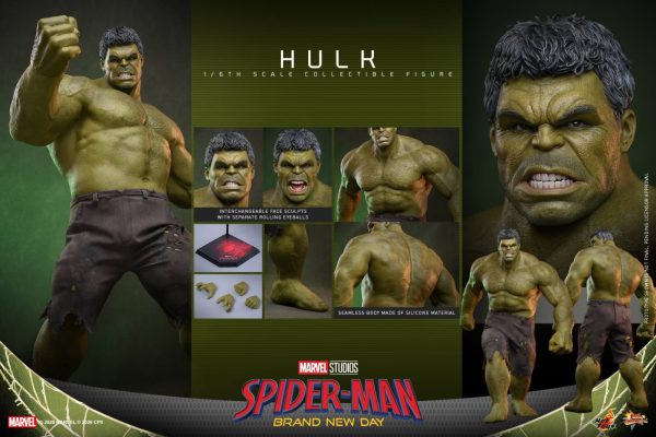 Hot Toys unveils Spider-Man: Brand New Day Hulk sixth scale figure